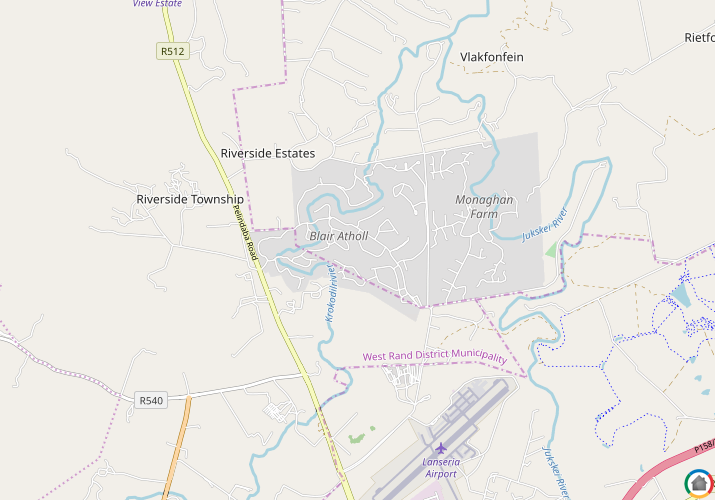 Map location of Blair Atholl